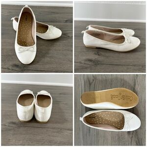 White girls Ballet Flats with Bow